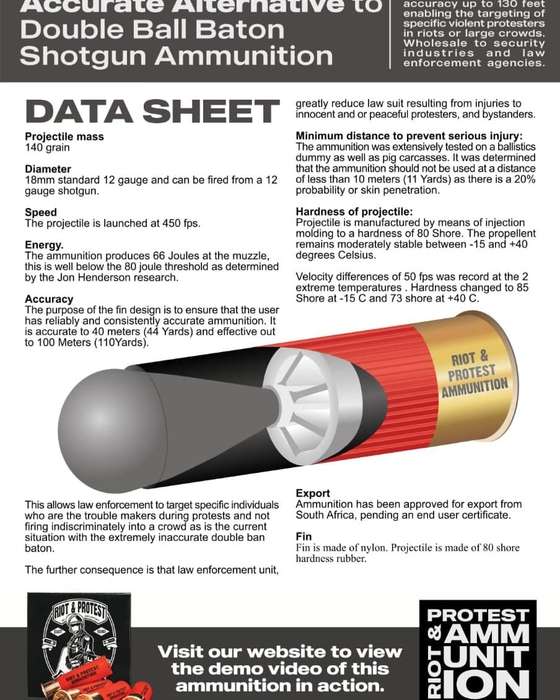 Flash Torpedo Rounds Less Than Lethal 12G x25