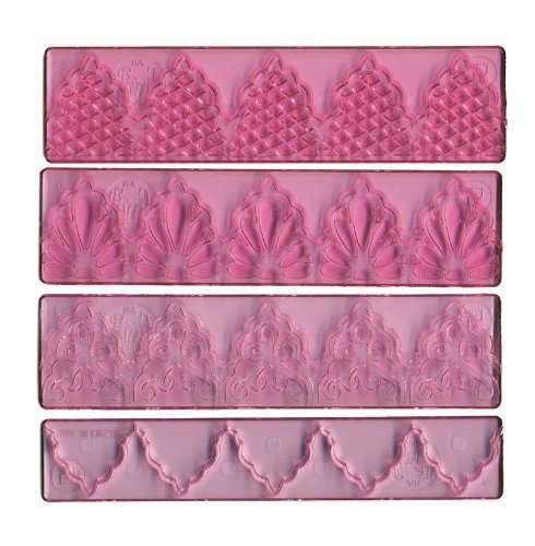 FMM Cutter Textured Lace Set 1 Cake Cutting Tool Drops Detail Simple Art Nouveau