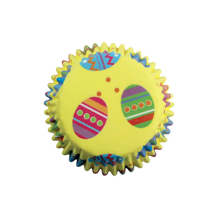 PME 60pk COLOURFUL EGGS Cupcake Muffin Fairy Cake Baking Cases Holders