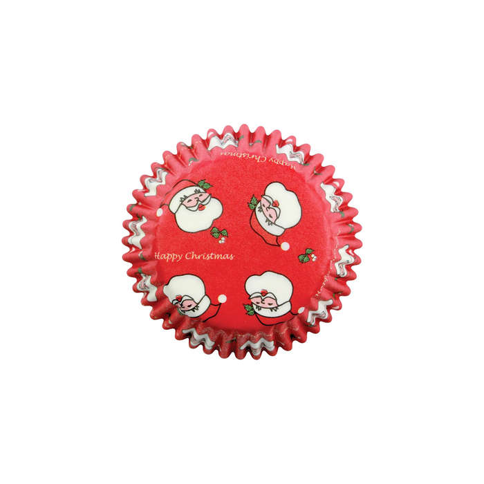 PME 100pk CHRISTMAS SANTA MINI Cupcake Muffin Fairy Cake Baking Cases Holders