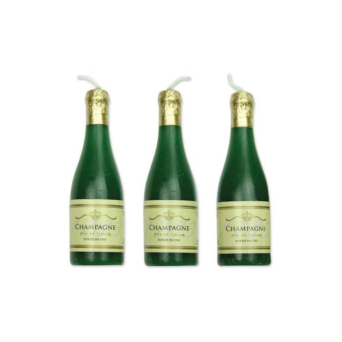 PME 6 Set CHAMPAGNE Bubbly Candles Celebration Birthday Party Cake Decorating