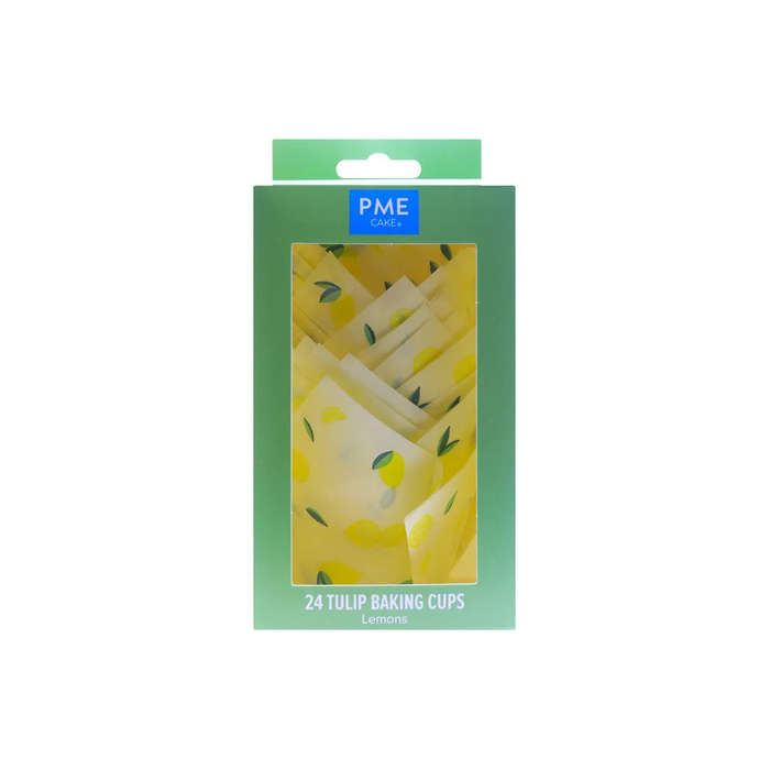 PME Tulip Muffin Cupcake Wrappers Lemons PK/24