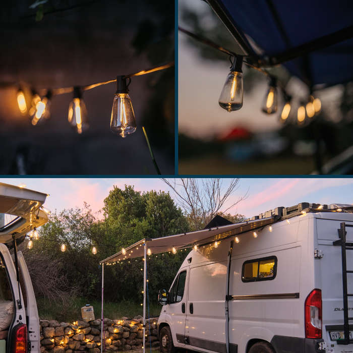 Vintage Replacement Bulbs ST38 LED E12 0.8W Solar 6 Pack