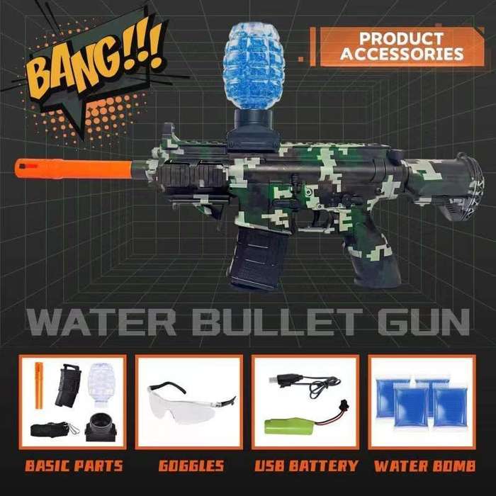 Electric Gel Ball Blaster Gun With 60 000 Water Bead Bullets - Set of 2