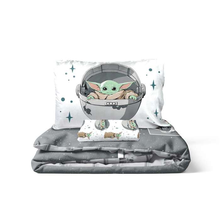 Mandalorian - The Curious Child 5 Piece Reversible Bed Set