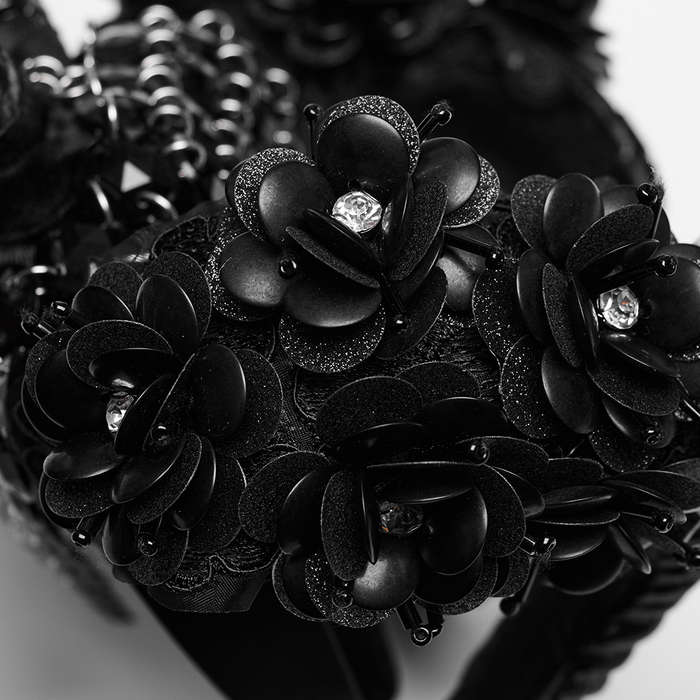 Goth Black Demon Horns