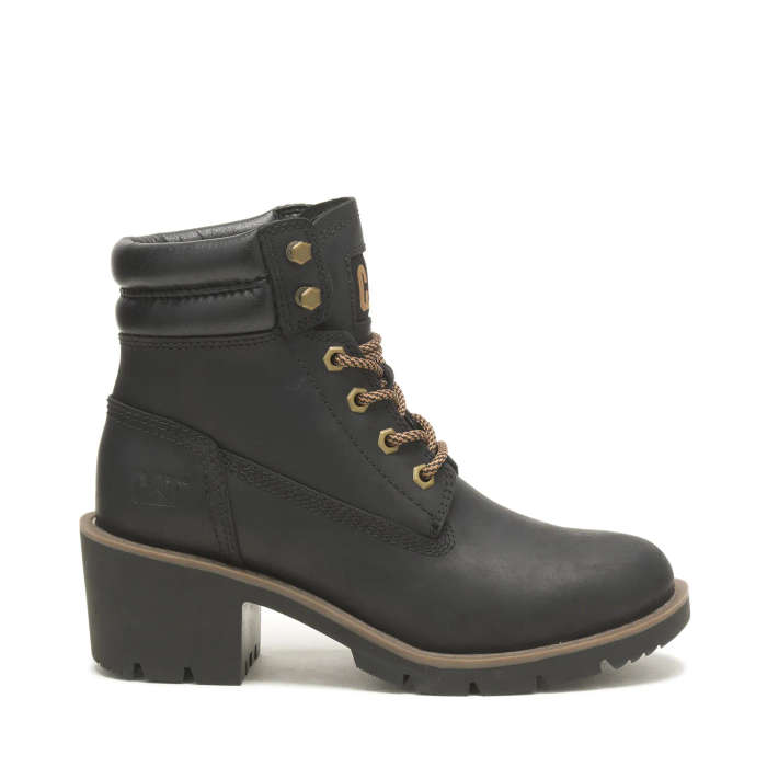 Cat Rewrite Ladies Ankle Boot - Black