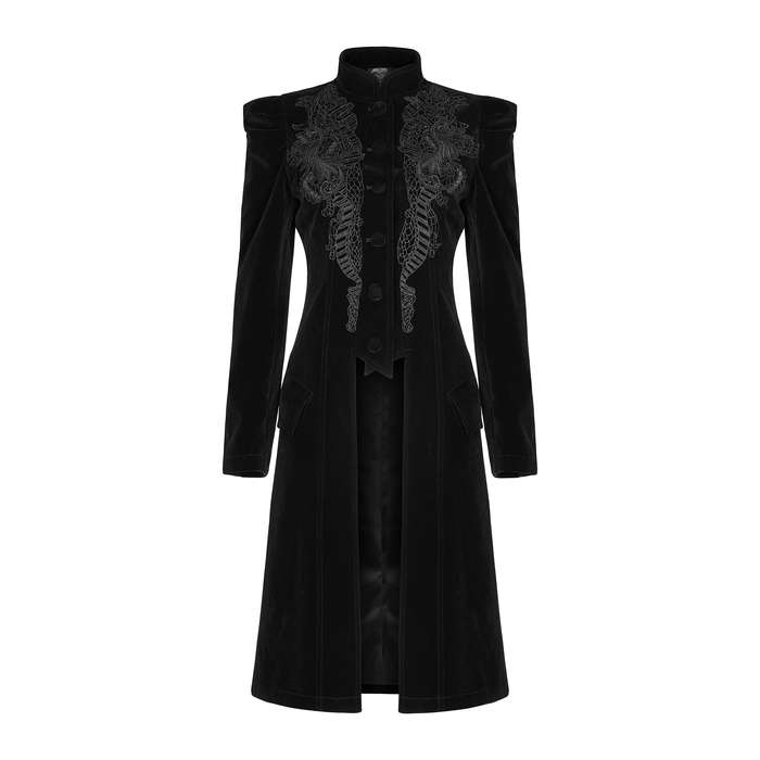 Mid Length Velvet Coat