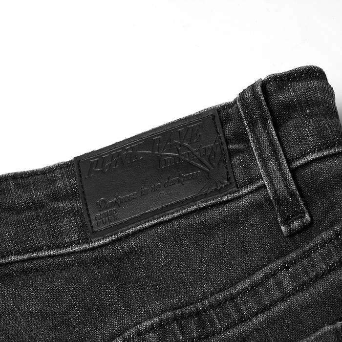 Asymmetric Placket Flare Jeans -S