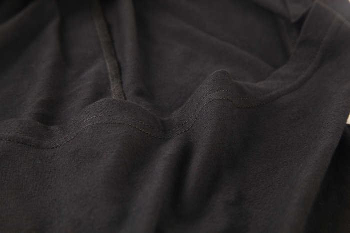 Dark Fashion T-Shirt With Big Hood
