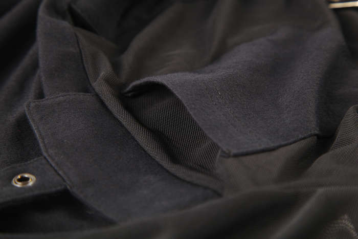 Dark Fashion T-Shirt With Big Hood