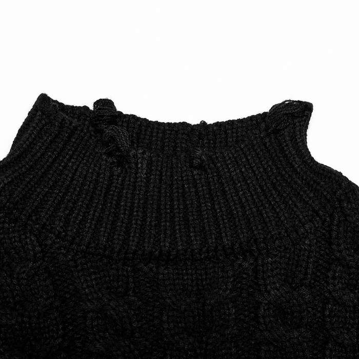 Loose Pullover Cropped Sweater XS-S
