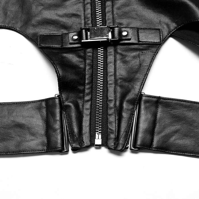 Wide Shoulder Vest With Waist Loop