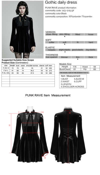 Velvet Long Sleeves Mini Dress