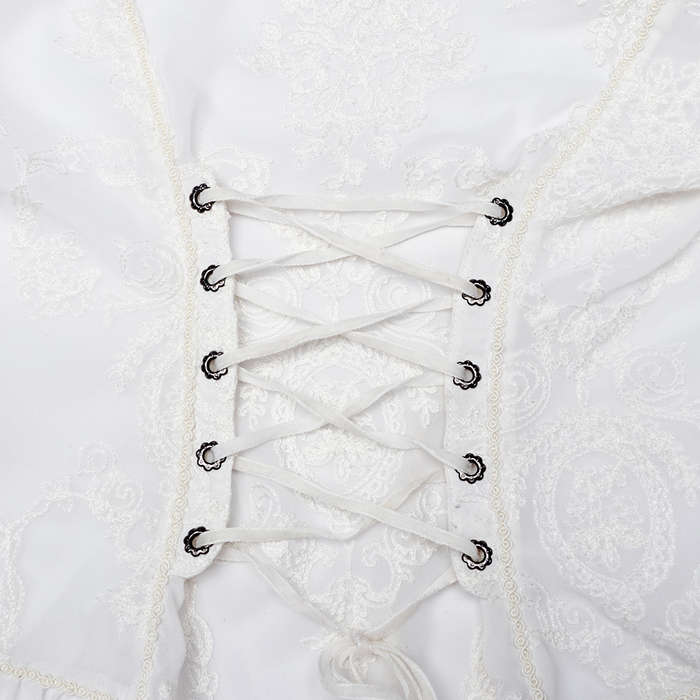 Chiffon Embroidered Perspective Blouse