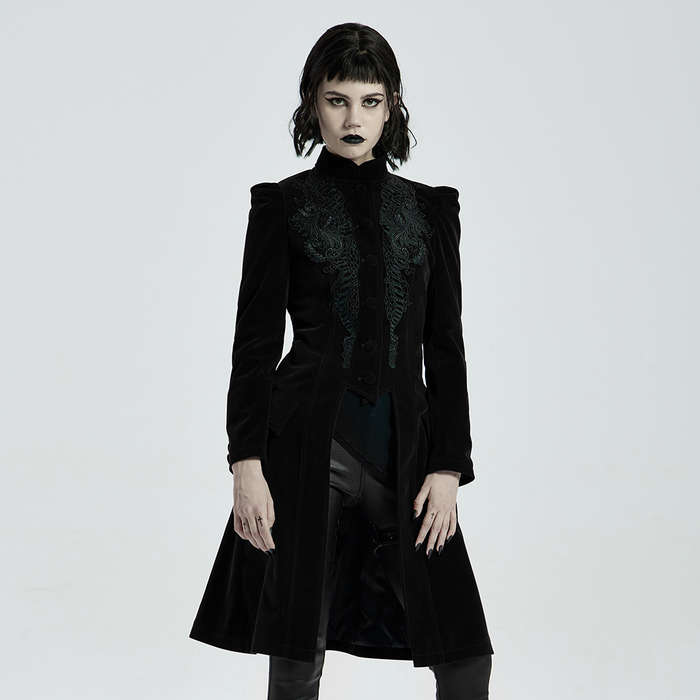 Mid Length Velvet Coat