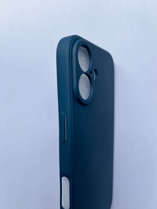 Slim Silicone Cover For iPhone 16 - Blue