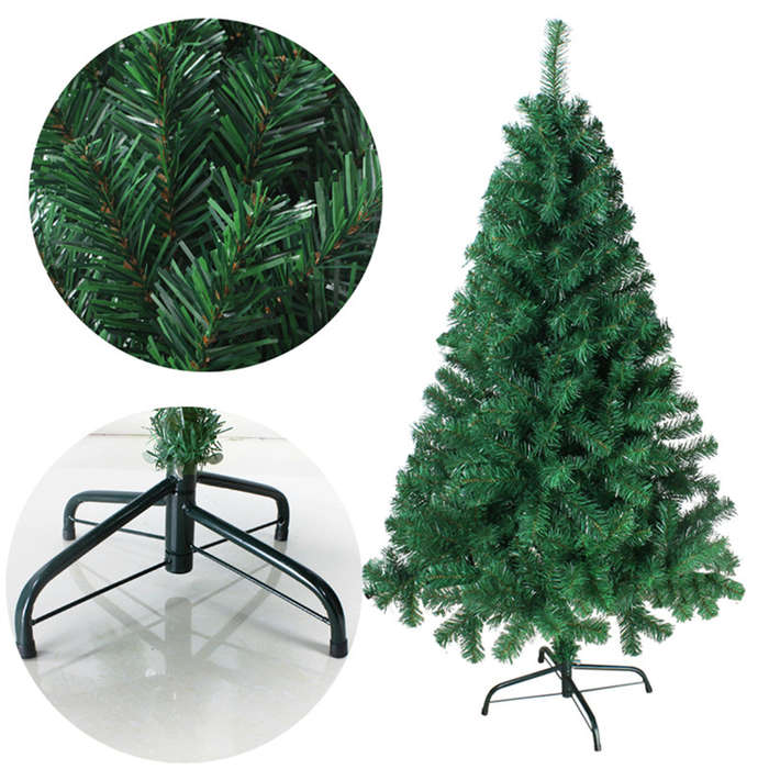 1.5M Christmas Party Home Decoration Multicolor Tree With Iron Feet Ornament To