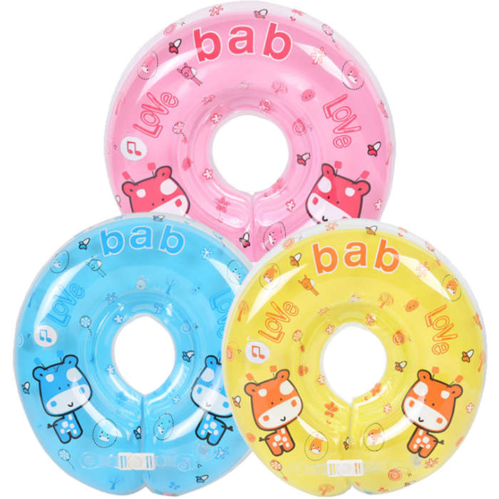 IPRee¿¿¿ Baby Kids Infant Music Swimming Neck Float Inflatable Swim Ring Double