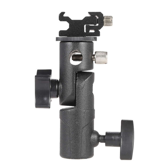 E Type Universal Metal Flash Hot Shoe Speedlite Umbrella Holder Light Stand Bra