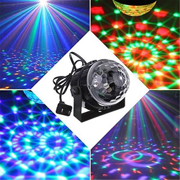 Mini RGB Party Disco Club LED Light Crystal Magic Ball Effect Stage Lighting