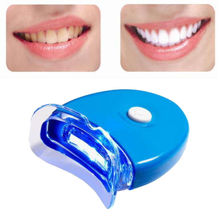 Mini LED Teeth Whitening Light Lamp Oral Care with 2 Batteries