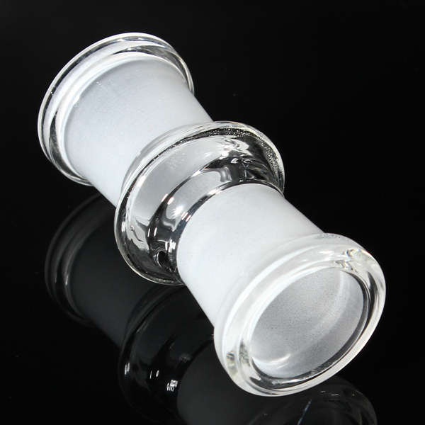 18mm Female To 18mm Female Straight Glass Adapter Connector for Glass Hookah Sh