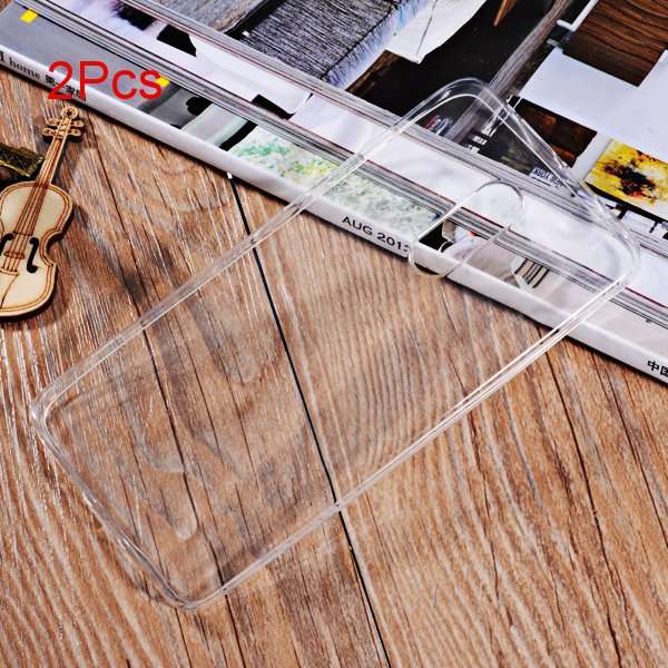 2Pcs Ultra-thin Transparent TPU Soft Back Case For Xiaomi Redmi Note 4
