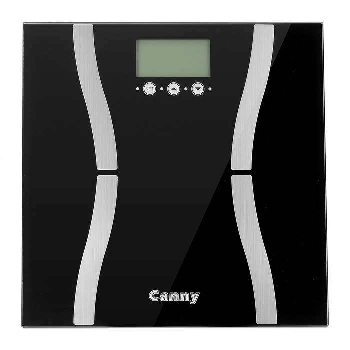 Digital Smart Fat Scale Body Weight BMI Fat Water Calorie Tempered Glass
