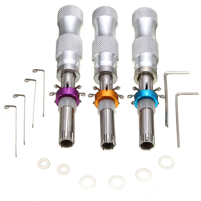 Tubular Pick Tool (7.0 PIN 7.5 PIN 7.8 PIN)-3pcs For One Pacakge Locksmith Tool