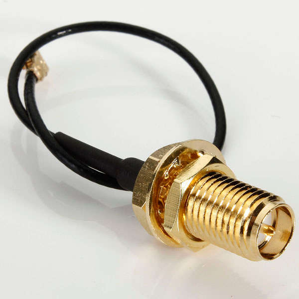DANIU 10cm PCI U.FL / IPX to RP-SMA Female Jack Pigtail Cable