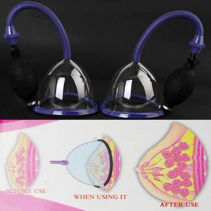 Breast Suction Enlarge Firming Pump Vacuum Enhance Cupping Massager Augmentation
