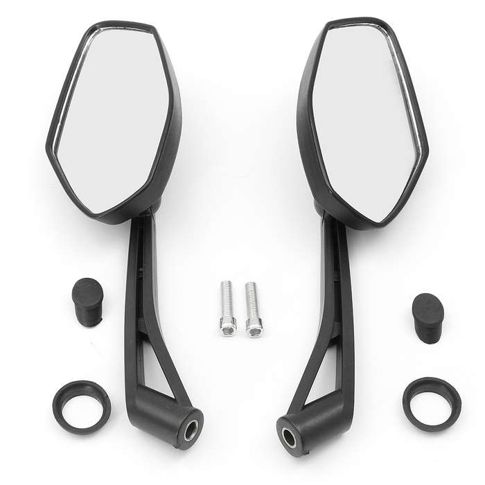 Pair 8mm Thread Universal Motorcycle Bike Rear View Rearview Mirrors