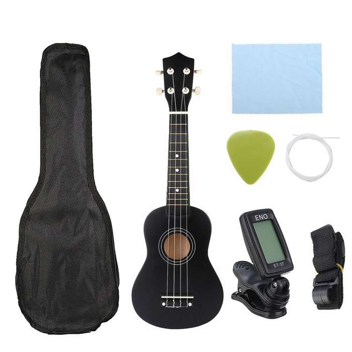 21 Inch Economic Soprano Ukulele Uke Musical Instrument With Gig bag Strings Tu