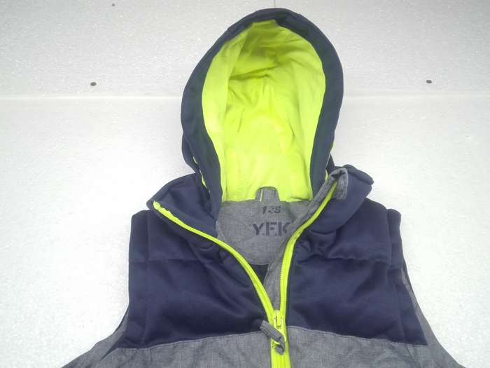 Y.F.K. Ultralight Grey, Blue 4 - 5 Years Gillet Jacket [KJ4]