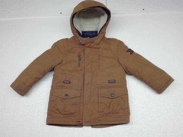 Palomino Middleweight Brown 3 - 4 Years Boys Parka Jacket [KJ7]