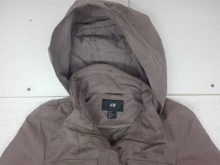 H&M Lightweight Brown Size S Women Trench Coat Jacket [AJ11]