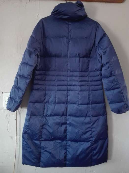 Conbipel Heavyweight Navy Size L Women Longline Puffer Jacket [AJ51]