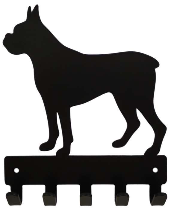 Eboy Steel Boxer Key Rack or Leash Hanger - 5 Hooks - Black
