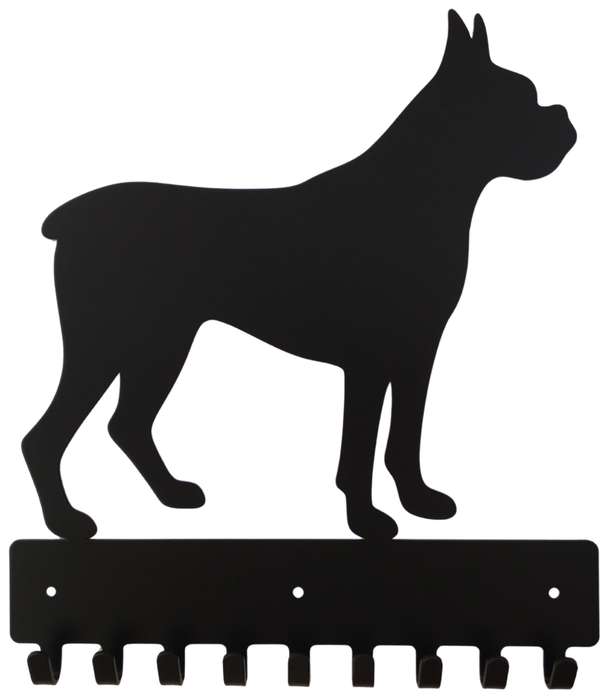 Eboy Steel Boxer Key Rack or Leash Hanger - 9 Hooks - Black