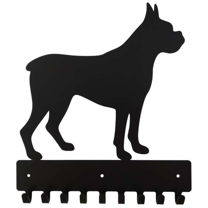 Eboy Steel Boxer Key Rack or Leash Hanger - 9 Hooks - Black