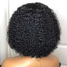 14" Glueless Jerry Curls Full Frontal Lace Wig