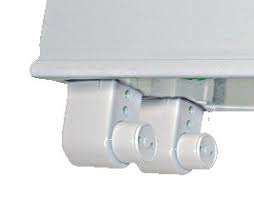 Wide Body Open Channel LED Tube Fittings - T8 Double Fittings Telescopic