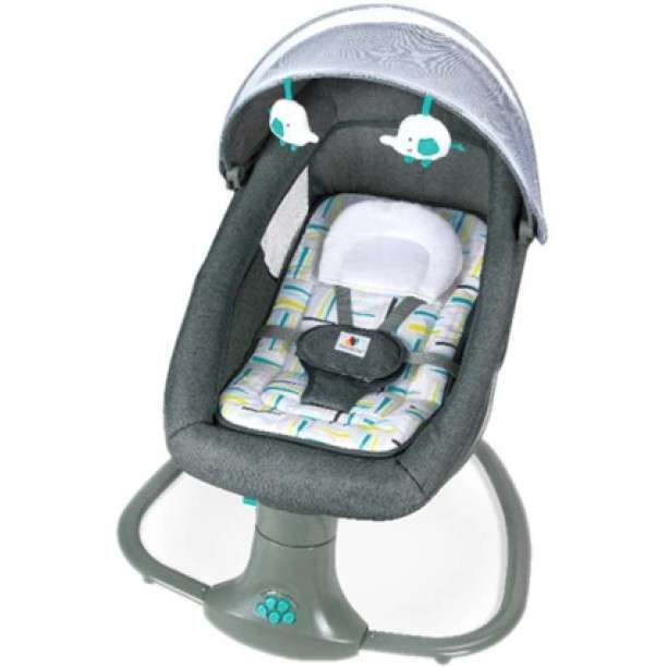 Mastela 3-in-1 Swing &amp; Rocker- Grey &amp; Blue