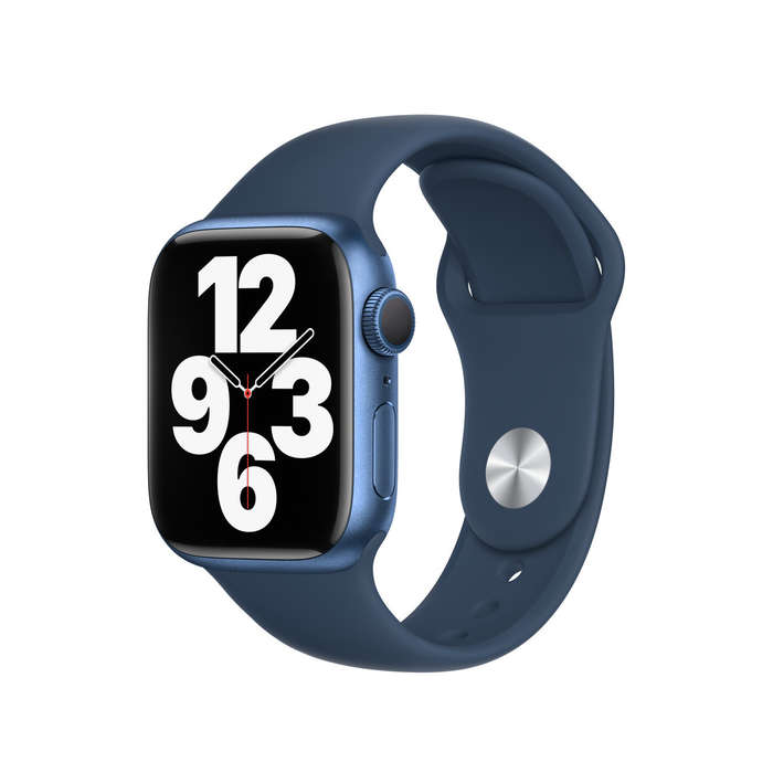 Apple Watch Series 7 45mm GPS Only Blue (6 Month Warranty) - With Turquoise Straps