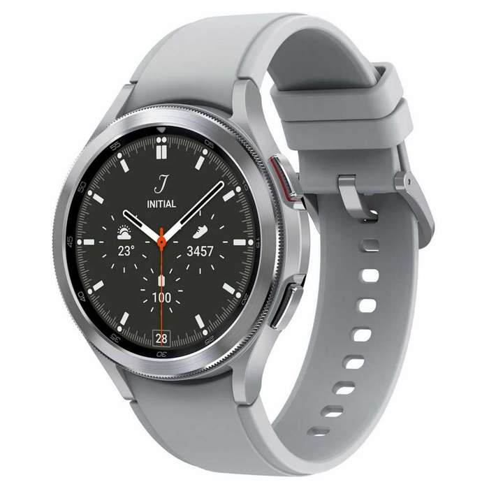 Samsung Galaxy Watch 4 Classic 46mm LTE Silver - With Black Straps