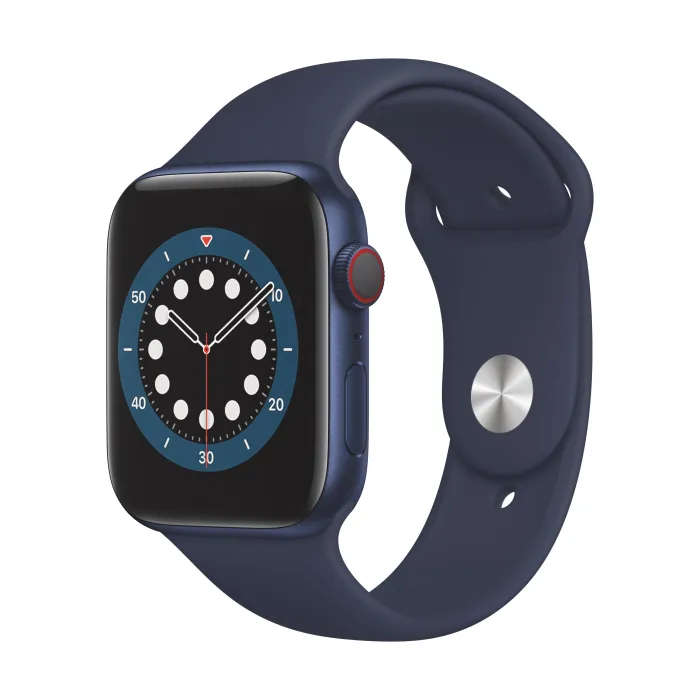 Apple Watch Series 6 44mm GPS Only Silver (3 Month Warranty)  With Black Straps