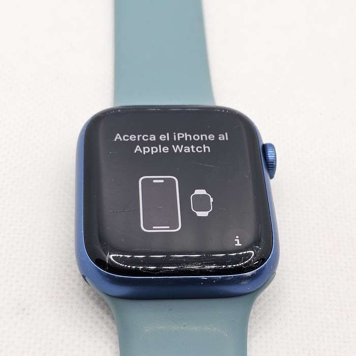 Apple Watch Series 7 45mm GPS Only Blue (6 Month Warranty) - With Turquoise Straps