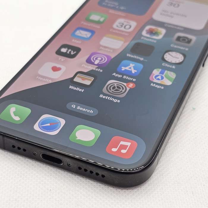 iPhone 15 Pro 128GB E-Sim Only And Blurry Front Camera Black Titanium (12 Month Warranty)