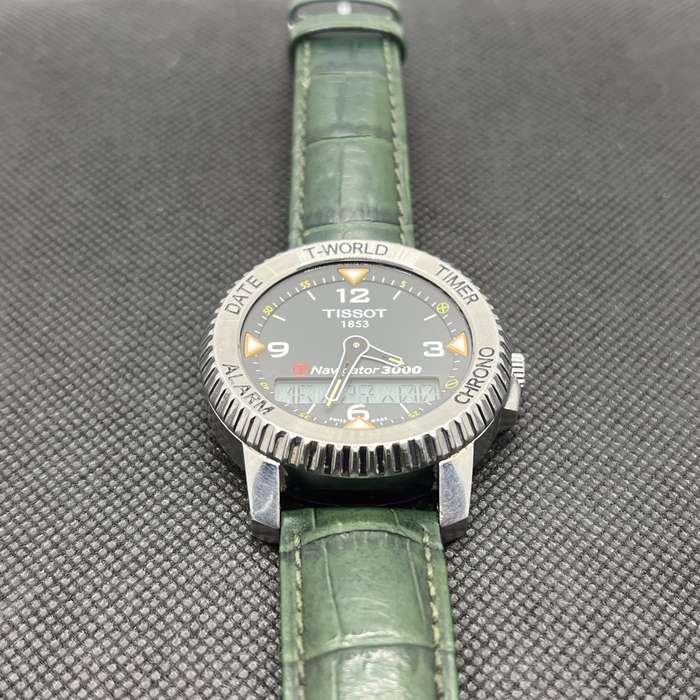 Tissot T-Navigator 3000 Analog Watch Grey - With Dark Green Straps